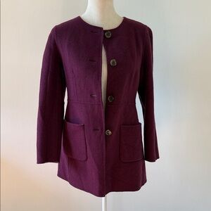 Talbots Reversible Two-toned Colors Purple/Lilac Elegant Women's Coat 2P